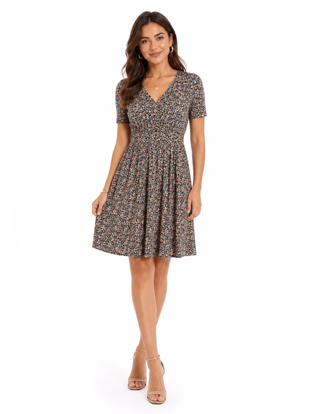 ⭐️ Indiska ($115) Floral Cotton V-Neck Dress - PTP 20